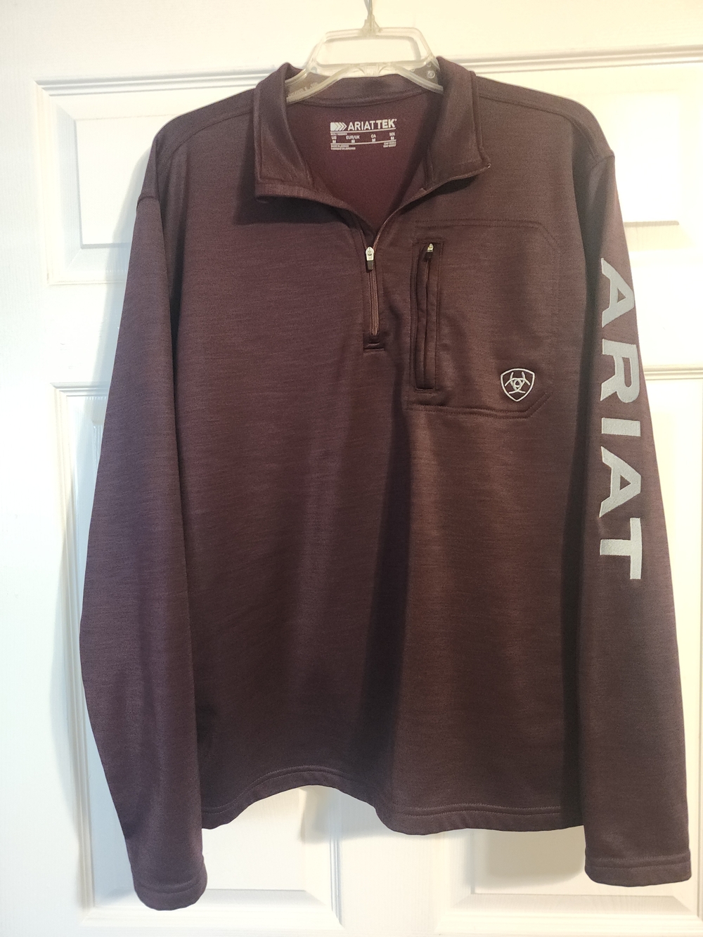 Ariat Tek Men's Maroon Half-Zip Pullover Sweatshirt